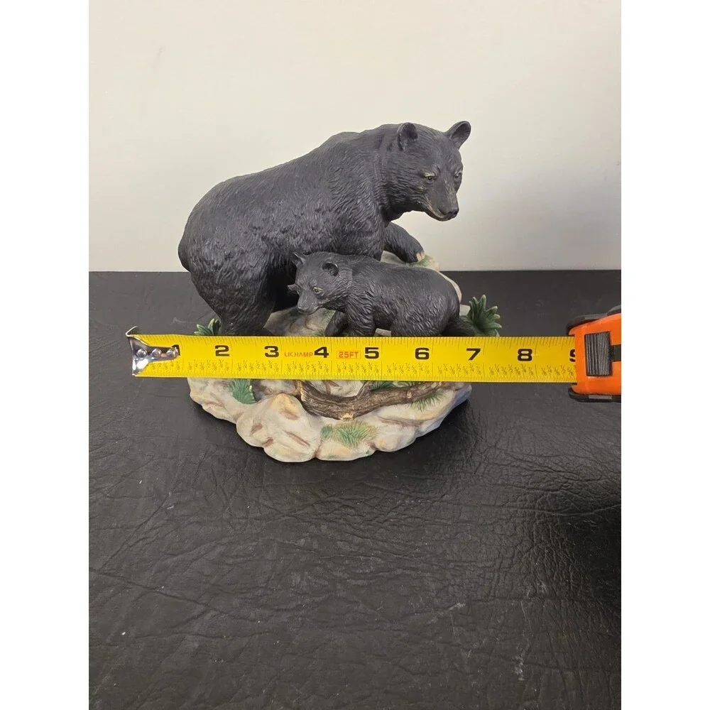Ceramic Bear Figurine Home Interiors “Watching Her Cub” 11795-02 2002 Bear & Cub